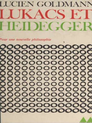 cover image of Lukács et Heidegger